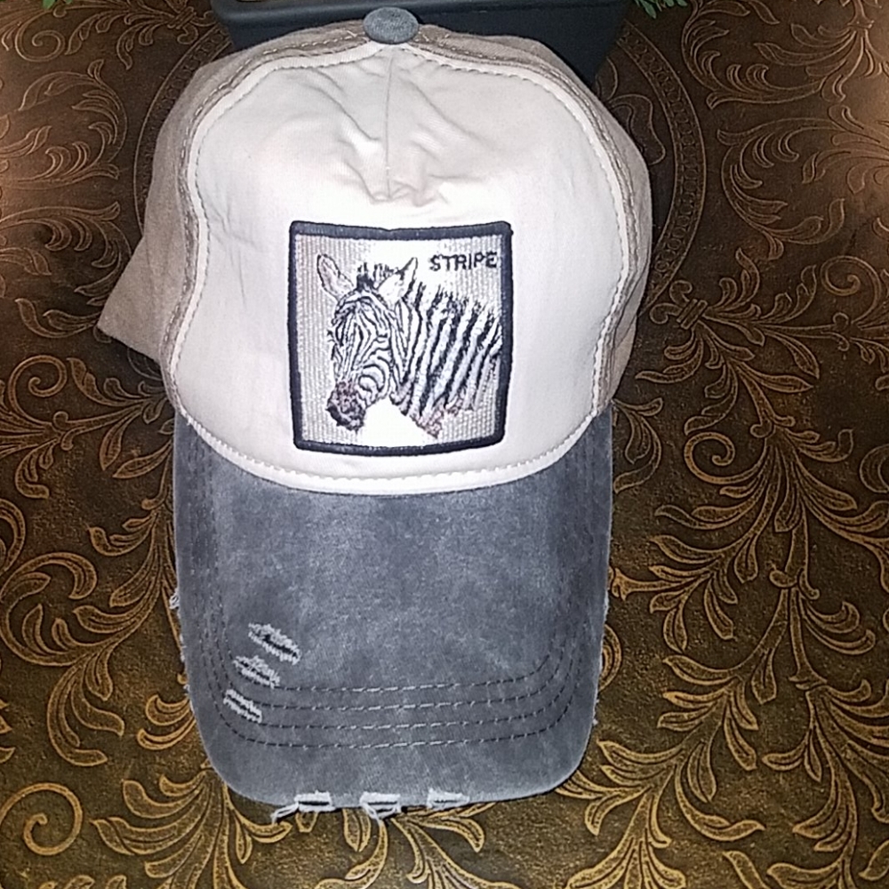 baseball hat " stripe"